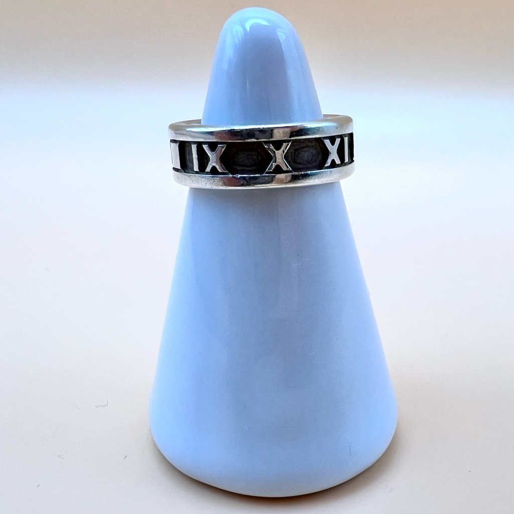 Tiffany & Co. Atlas Ring, Sterling Silver, Size 5